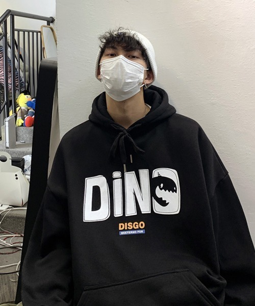 NOWLE（ノウル）の「【NOWLE】ビッグシルエット ワイドスリーブ ロゴ スウェット パーカー（パーカー・メンズ・ブルー/グレー/ブラック/ホワイト・MEDIUM/LARGE/X-LARGE）」の20枚目の写真