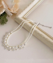 SETUP7（セットアップセブン）の「【metoi】3WAY パールウェーブネックレス 結婚式 二次会 パーティー フォーマル オケージョン（ネックレス）」