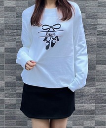 【軽量】バレエ×リボントレーナー スウェット