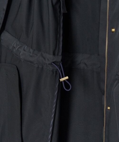 美品　アナイ　コート　ブライトツイル　モッズコート　ブルゾン　ライナー　黒　M ANAYI（アナイ） モッズコート コート ブライトツイルライナー付モッズ
