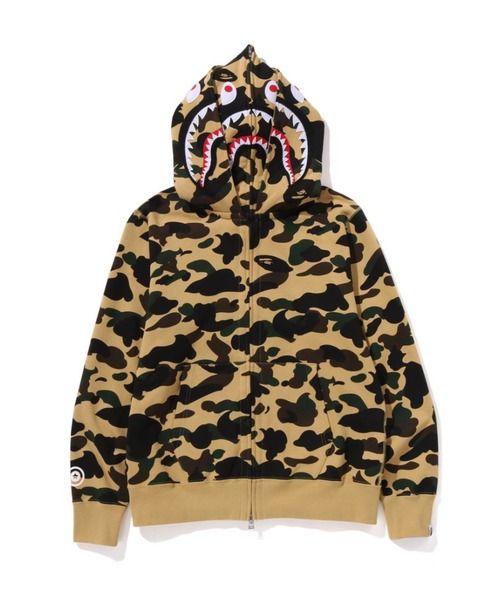 1ST CAMO SHARK FULL ZIP DOUBLE HOODIE（パーカー）｜A BATHING APE（アベイシングエイプ）