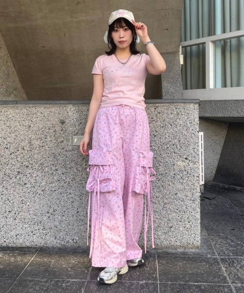 キャンディーストリッパー　CND ピンク カーゴパンツ キャンディストリッパーピンク カーゴパンツ 4ポケット