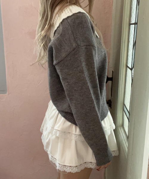 ガーリーリボンニット（ニット/セーター）｜MORE self LOVE（モアセルフラブ）