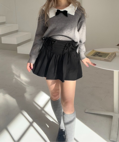 ガーリーリボンニット（ニット/セーター）｜MORE self LOVE（モアセルフラブ）