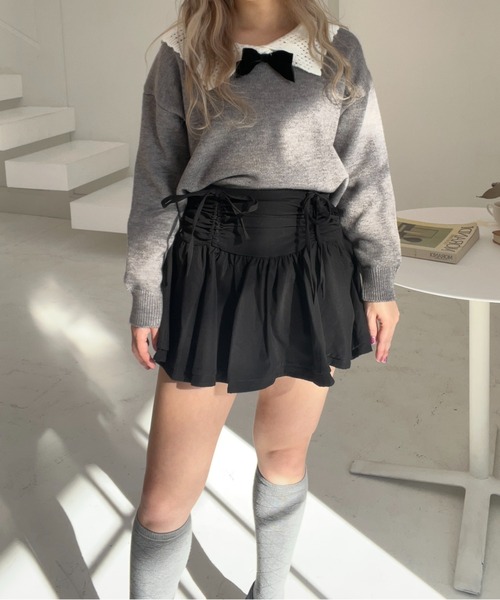 ガーリーリボンニット（ニット/セーター）｜MORE self LOVE（モアセルフラブ）