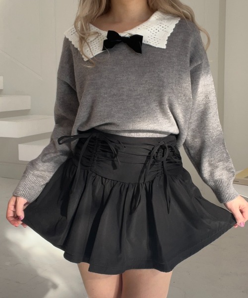 ガーリーリボンニット（ニット/セーター）｜MORE self LOVE（モアセルフラブ）