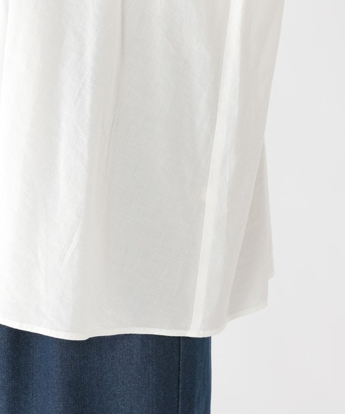 studio CLIP（スタディオクリップ）の「ダブルフロント柔らか刺繍ブラウス《オケージョン2025》（シャツ/ブラウス・レディース・ライトグレー/オフホワイト/サックスブルー/イエロー系その他・FREE）」の18枚目の写真