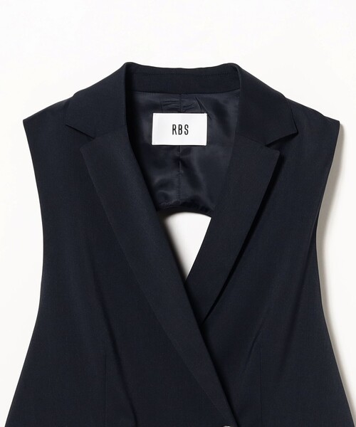 RBS（アールビーエス）の「RBS / バック オープン ジレ（ベスト・レディース・ブラック/ネイビー・1/0）」の15枚目の写真