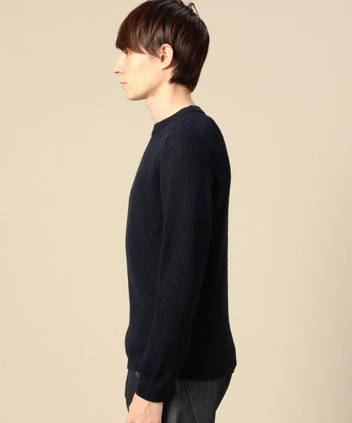 BEAUTY&YOUTH UNITED ARROWS(ビューティーアンドユースユナイテッドアローズ)の「BY ウール アゼ クルーネック ニット◆(ニット/セーター・メンズ・ホワイト/ブラック/ブラウン/ネイビー・X-LARGE/LARGE/MEDIUM/SMALL)」の7枚目の写真