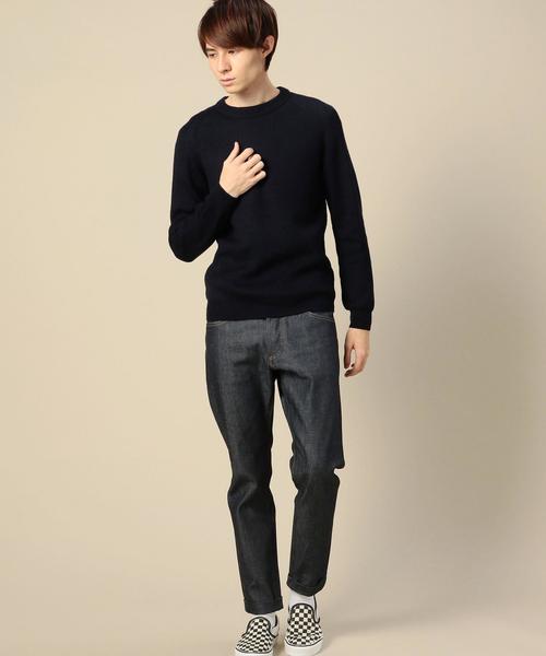 BEAUTY&YOUTH UNITED ARROWS(ビューティーアンドユースユナイテッドアローズ)の「BY ウール アゼ クルーネック ニット◆(ニット/セーター・メンズ・ホワイト/ブラック/ブラウン/ネイビー・X-LARGE/LARGE/MEDIUM/SMALL)」の8枚目の写真