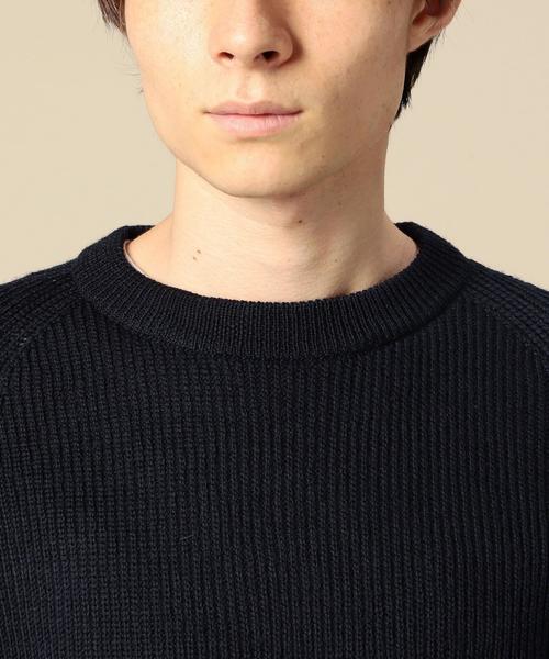 BEAUTY&YOUTH UNITED ARROWS(ビューティーアンドユースユナイテッドアローズ)の「BY ウール アゼ クルーネック ニット◆(ニット/セーター・メンズ・ホワイト/ブラック/ブラウン/ネイビー・X-LARGE/LARGE/MEDIUM/SMALL)」の9枚目の写真