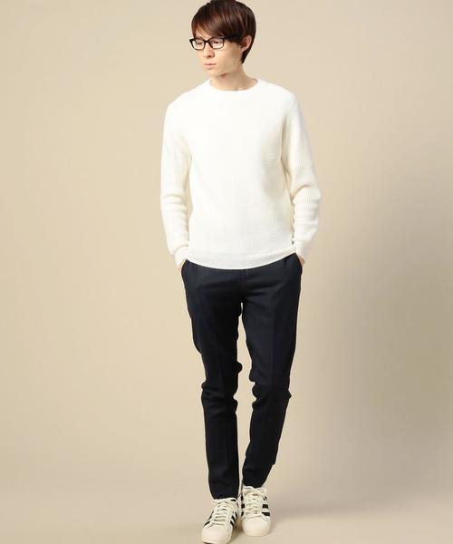 BEAUTY&YOUTH UNITED ARROWS(ビューティーアンドユースユナイテッドアローズ)の「BY ウール アゼ クルーネック ニット◆(ニット/セーター・メンズ・ホワイト/ブラック/ブラウン/ネイビー・X-LARGE/LARGE/MEDIUM/SMALL)」の20枚目の写真