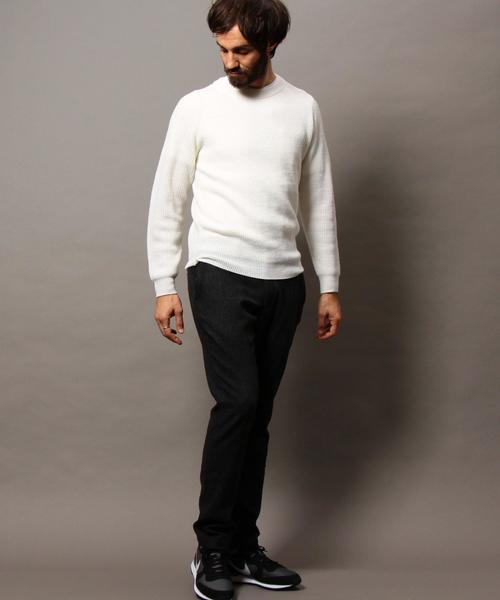 BEAUTY&YOUTH UNITED ARROWS(ビューティーアンドユースユナイテッドアローズ)の「BY ウール アゼ クルーネック ニット◆(ニット/セーター・メンズ・ホワイト/ブラック/ブラウン/ネイビー・X-LARGE/LARGE/MEDIUM/SMALL)」の21枚目の写真
