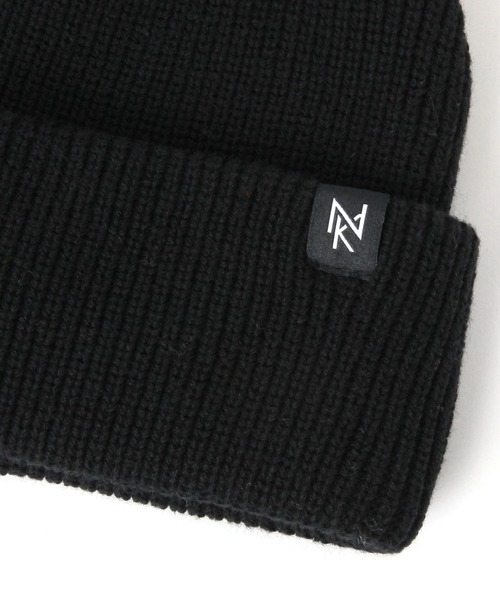 niko and...（ニコアンド）の「ポイントコットンニットワッチ（ニットキャップ/ビーニー・メンズ・アイボリー/オレンジ/ブラック・FREE）」の4枚目の写真