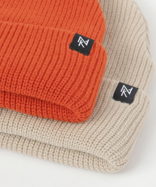 niko and...（ニコアンド）の「ポイントコットンニットワッチ（ニットキャップ/ビーニー・メンズ・アイボリー/オレンジ/ブラック・FREE）」の5枚目の写真