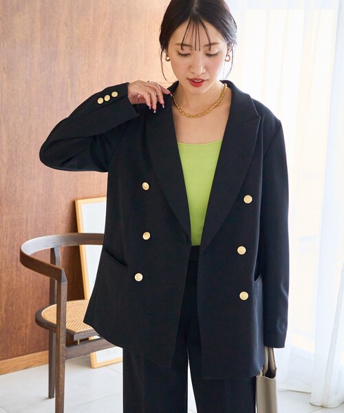 FREAK'S STORE（フリークスストア）の「限定展開　紺 ブレザー ジャケット セットアップ（セットアップ・レディース・ネイビー・SMALL/MEDIUM）」の8枚目の写真