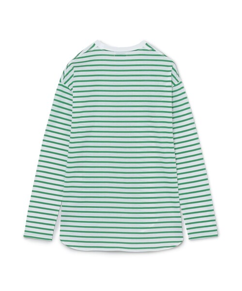 MACKINTOSH PHILOSOPHY(マッキントッシュ フィロソフィー)の「ラウンドヘムボーダーロンT(Tシャツ/カットソー・レディース・ダークネイビー/グリーン・38)」の3枚目の写真