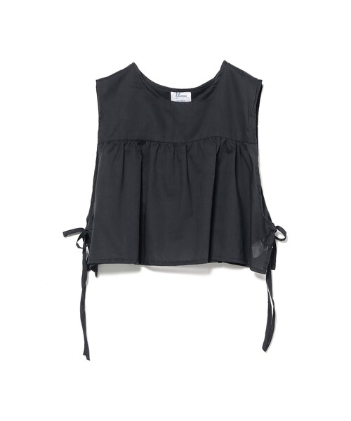 Yarmo（ヤーモ）の「Yarmo/ Cropped Tabard（シャツ/ブラウス・レディース・ネイビー・ONE SIZE）」の2枚目の写真