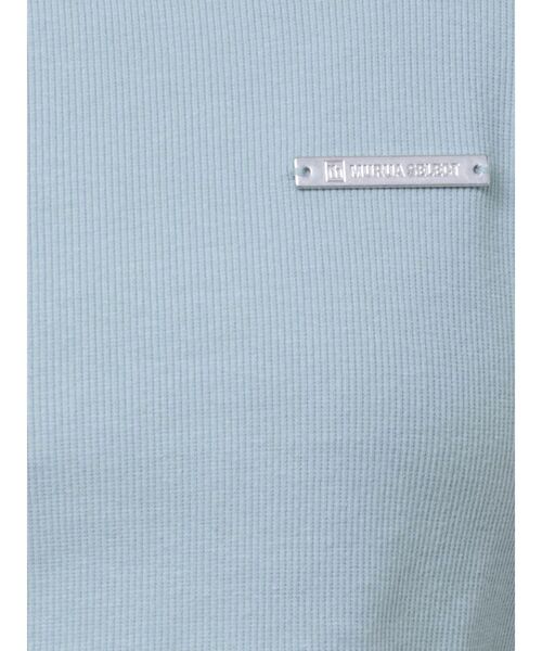 MURUA（ムルーア）の「プレートクロップドトップス（Tシャツ/カットソー・レディース・ブラック/ブルー/モカ/ホワイト/カーキ・1/2）」の14枚目の写真