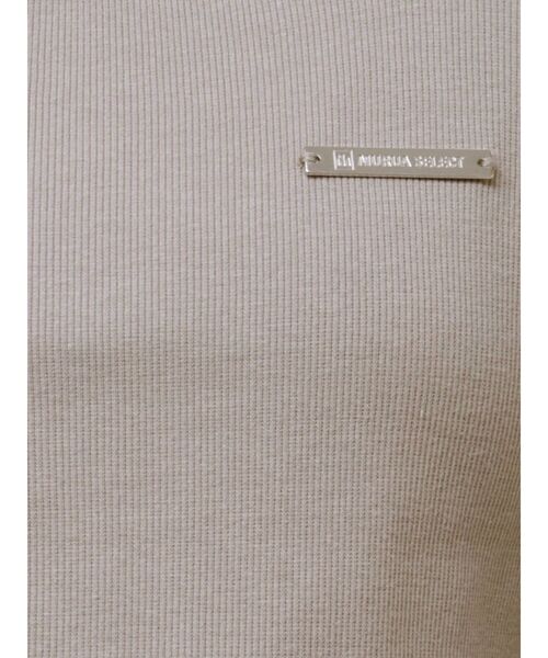 MURUA（ムルーア）の「プレートクロップドトップス（Tシャツ/カットソー・レディース・ブラック/ブルー/モカ/ホワイト/カーキ・1/2）」の7枚目の写真