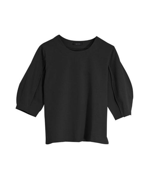 aquagarage(アクアガレージ)の「ボリューム袖カットソー(Tシャツ/カットソー・レディース・ブラック/カーキ/ベージュ/ネイビー/ホワイト・M/L)」の9枚目の写真