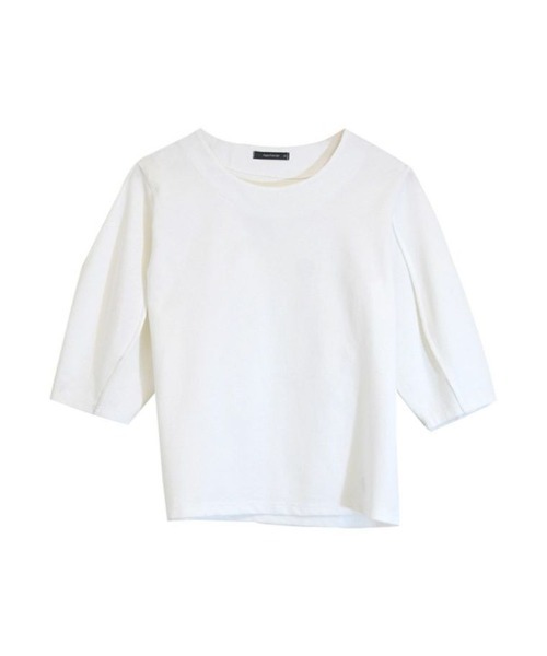 aquagarage(アクアガレージ)の「ボリューム袖カットソー(Tシャツ/カットソー・レディース・ブラック/カーキ/ベージュ/ネイビー/ホワイト・M/L)」の10枚目の写真