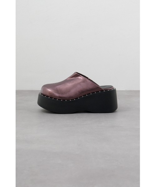 AZUL by moussy(アズールバイマウジー)の「スタッズデザインプラットフォームサボサンダル(サンダル・レディース・ブラック/ブロンズ・SMALL/MEDIUM/LARGE)」の10枚目の写真