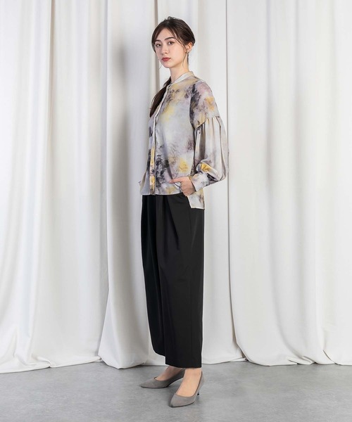 RAW FUDGE(ローファッジ)の「ハイウエストクロスタックパンツ(スラックス・レディース・ベージュ/グレー/ブラック・M)」の17枚目の写真