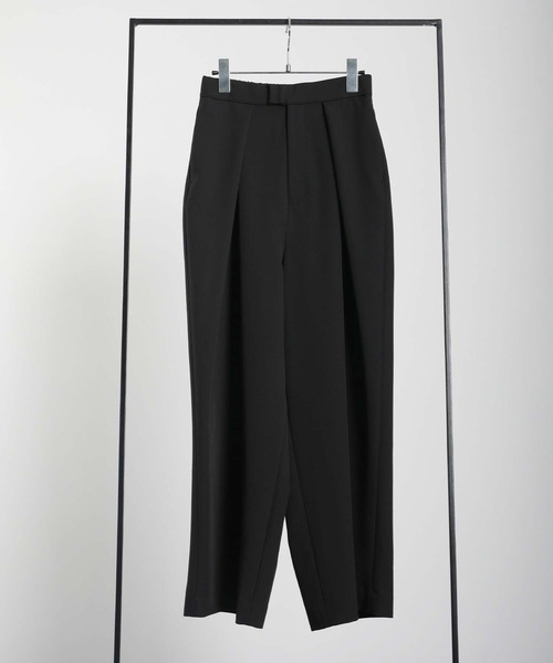 RAW FUDGE(ローファッジ)の「ハイウエストクロスタックパンツ(スラックス・レディース・ベージュ/グレー/ブラック・M)」の5枚目の写真