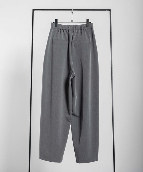 RAW FUDGE(ローファッジ)の「ハイウエストクロスタックパンツ(スラックス・レディース・ベージュ/グレー/ブラック・M)」の8枚目の写真