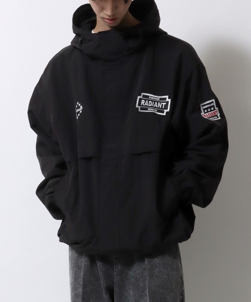 セール】SITRY Nylon Hoodie/別注 オーバーサイズ ブロークコア
