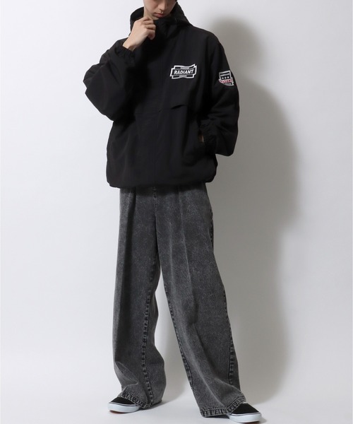 セール】SITRY Nylon Hoodie/別注 オーバーサイズ ブロークコア 