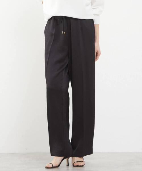 Tiara（ティアラ）の「ギャザードロストパンツ（その他パンツ・レディース・ブラック/ベージュ・2/3）」の2枚目の写真