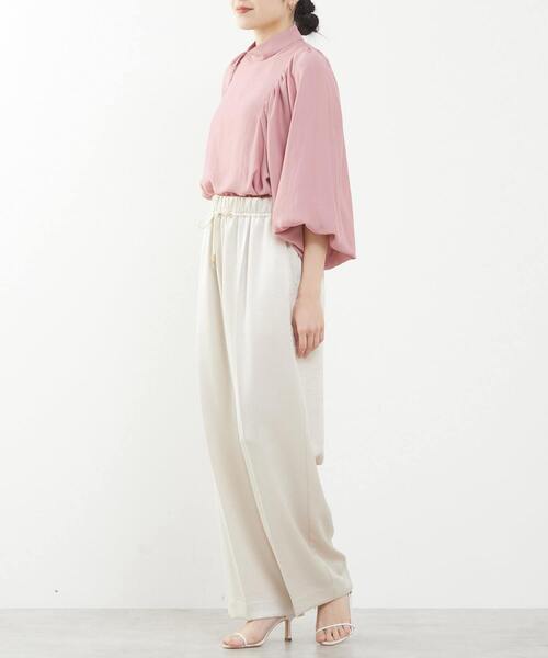 Tiara（ティアラ）の「ギャザードロストパンツ（その他パンツ・レディース・ブラック/ベージュ・2/3）」の5枚目の写真