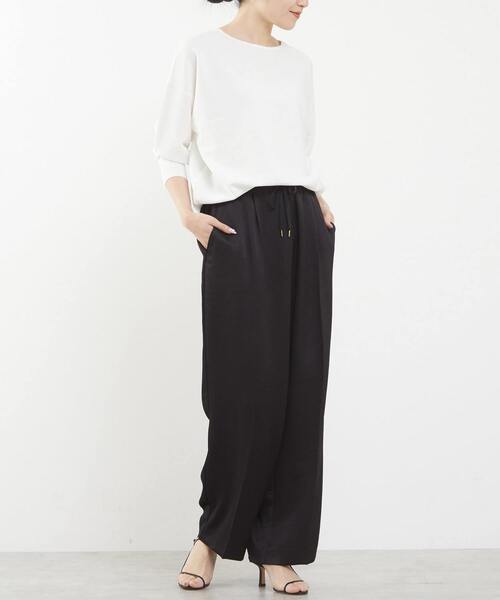 Tiara（ティアラ）の「ギャザードロストパンツ（その他パンツ・レディース・ブラック/ベージュ・2/3）」の8枚目の写真