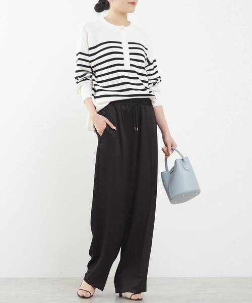 Tiara（ティアラ）の「ギャザードロストパンツ（その他パンツ・レディース・ブラック/ベージュ・2/3）」の12枚目の写真