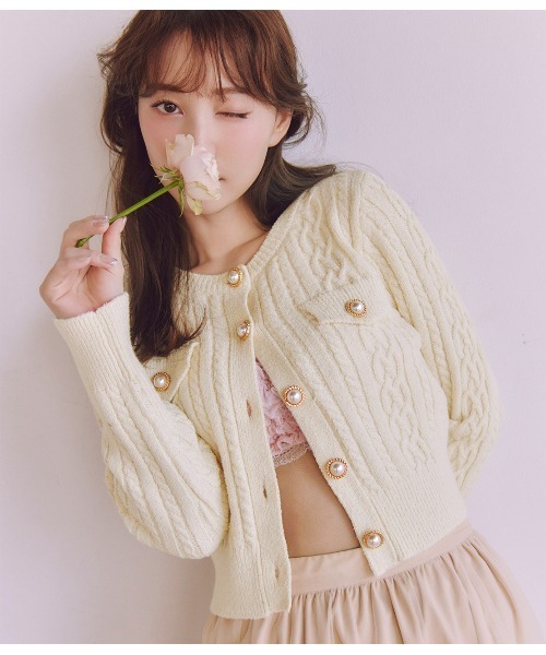 値下げニットツイードカーデ b6ffa156fc08983ac5dc61eeeba816