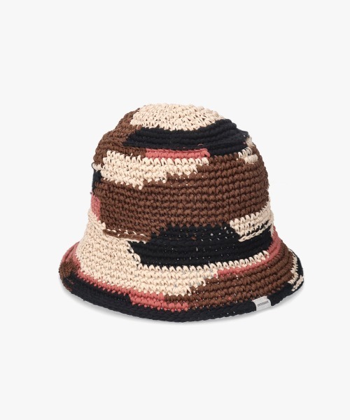 OVERRIDE(オーバーライド)の「OVERRIDE OGC MULTICOLOR KNIT HAT / オーバーライド(ハット・メンズ・ピンク/ブラウン/イエロー・58cm)」の1枚目の写真