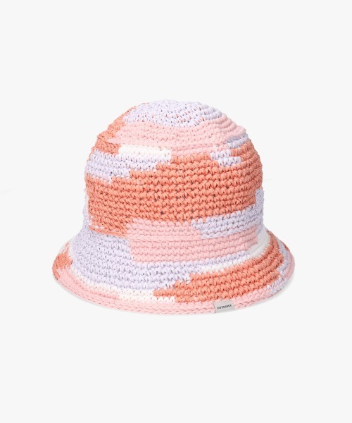 OVERRIDE(オーバーライド)の「OVERRIDE OGC MULTICOLOR KNIT HAT / オーバーライド(ハット・メンズ・ピンク/ブラウン/イエロー・58cm)」の2枚目の写真
