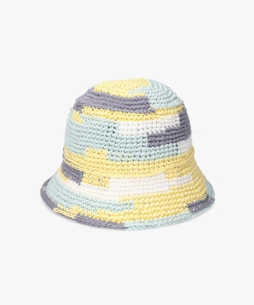 OVERRIDE(オーバーライド)の「OVERRIDE OGC MULTICOLOR KNIT HAT / オーバーライド(ハット・メンズ・ピンク/ブラウン/イエロー・58cm)」の3枚目の写真