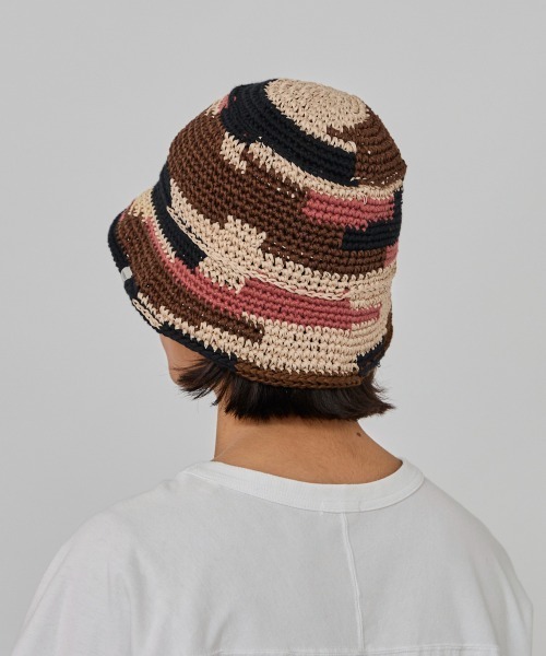 OVERRIDE(オーバーライド)の「OVERRIDE OGC MULTICOLOR KNIT HAT / オーバーライド(ハット・メンズ・ピンク/ブラウン/イエロー・58cm)」の11枚目の写真