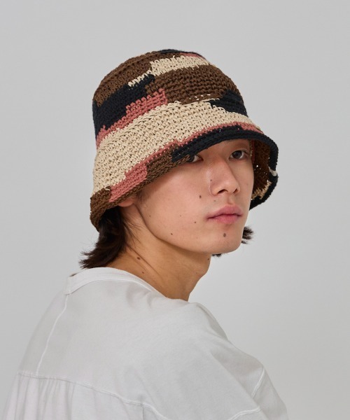 OVERRIDE(オーバーライド)の「OVERRIDE OGC MULTICOLOR KNIT HAT / オーバーライド(ハット・メンズ・ピンク/ブラウン/イエロー・58cm)」の12枚目の写真