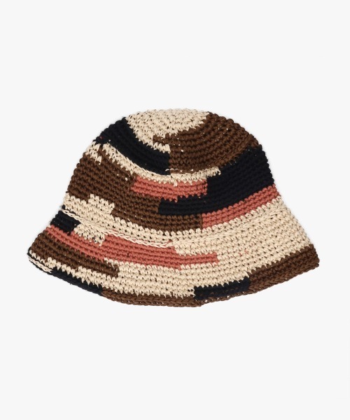 OVERRIDE(オーバーライド)の「OVERRIDE OGC MULTICOLOR KNIT HAT / オーバーライド(ハット・メンズ・ピンク/ブラウン/イエロー・58cm)」の14枚目の写真