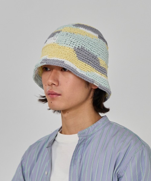 OVERRIDE(オーバーライド)の「OVERRIDE OGC MULTICOLOR KNIT HAT / オーバーライド(ハット・メンズ・ピンク/ブラウン/イエロー・58cm)」の17枚目の写真