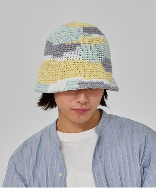 OVERRIDE(オーバーライド)の「OVERRIDE OGC MULTICOLOR KNIT HAT / オーバーライド(ハット・メンズ・ピンク/ブラウン/イエロー・58cm)」の19枚目の写真