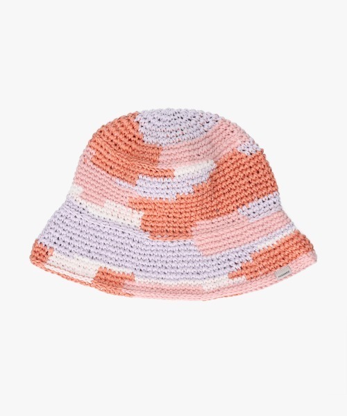 OVERRIDE(オーバーライド)の「OVERRIDE OGC MULTICOLOR KNIT HAT / オーバーライド(ハット・メンズ・ピンク/ブラウン/イエロー・58cm)」の4枚目の写真