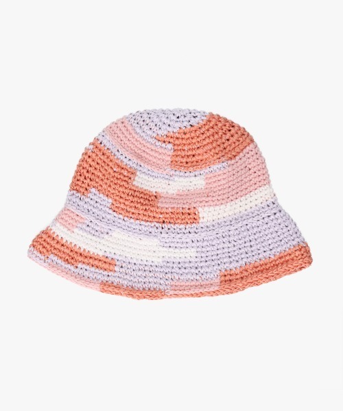 OVERRIDE(オーバーライド)の「OVERRIDE OGC MULTICOLOR KNIT HAT / オーバーライド(ハット・メンズ・ピンク/ブラウン/イエロー・58cm)」の5枚目の写真