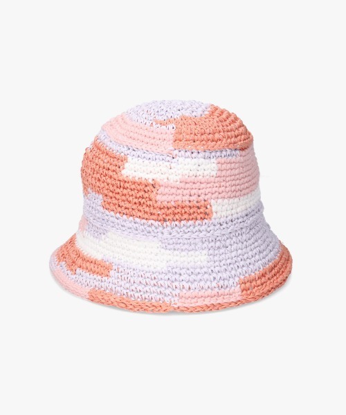 OVERRIDE(オーバーライド)の「OVERRIDE OGC MULTICOLOR KNIT HAT / オーバーライド(ハット・メンズ・ピンク/ブラウン/イエロー・58cm)」の7枚目の写真