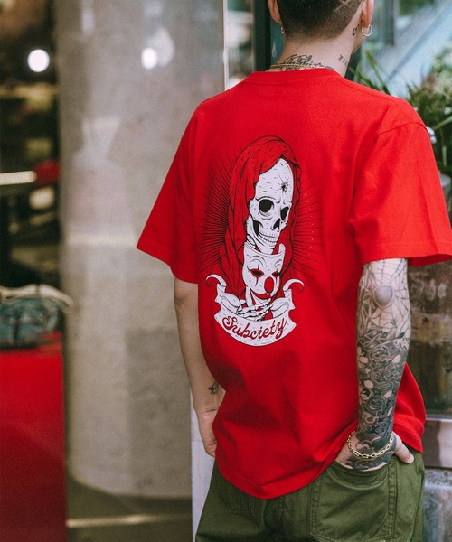 Subciety（サブサエティ）の「Heist tee（Tシャツ/カットソー・メンズ・ホワイト/ブラック/レッド・SMALL/XX-LARGE/X-LARGE/LARGE/MEDIUM）」の8枚目の写真