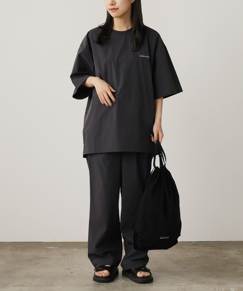 THOUSAND MILE(サウザンドマイル)の「THOUSAND MILE/サウザンドマイル SHORT SLEEVE T-SHIRT & LONG PANTS SET セットアップ(セットアップ・メンズ・ブラック/チャコール・XL/L/M)」の1枚目の写真